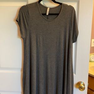 Gray tee shirt dress. Never worn.